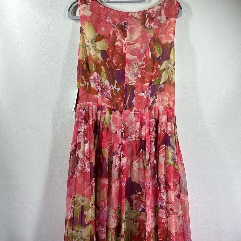 NWT Jones New York Collection Sleeveless Pleated Silk MIDI Dress, 12 - Picture 6 of 12